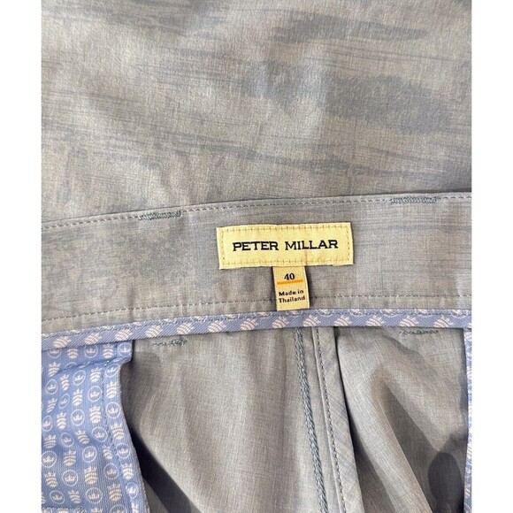 Peter Millar Mens Shorts Blue Shackleford Hybrid Chino Performance Golf Size 40 - Picture 3 of 8